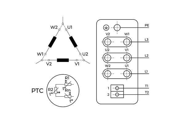 Схема подключения треугольник